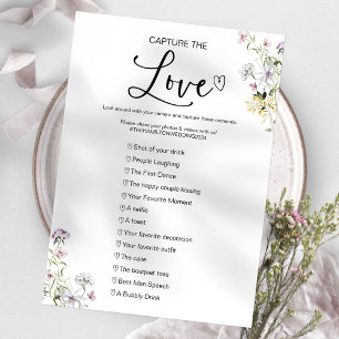 Capture The Love I Spy Hochzeitsspiel Einladung