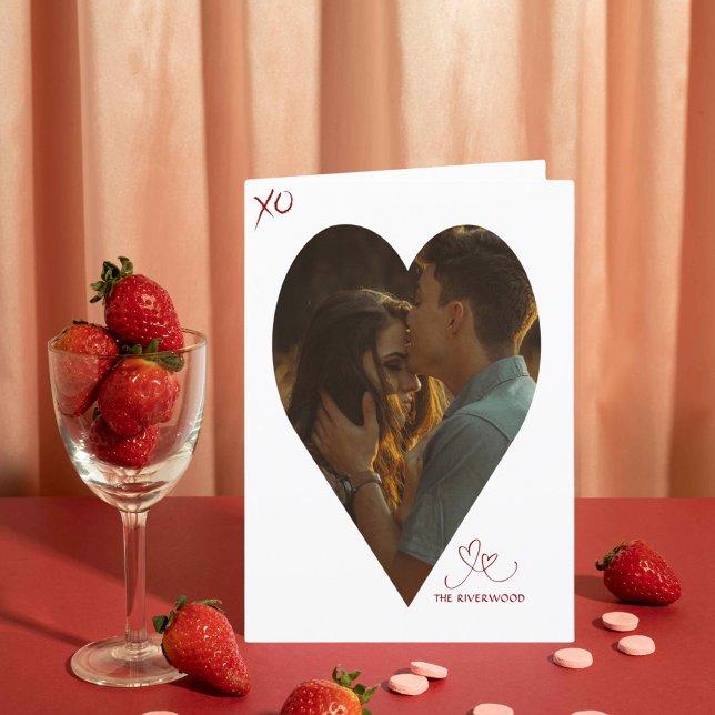 Capture Your Heart I Valentine's Day Foto Card Dankeskarte (Von Creator hochgeladen)