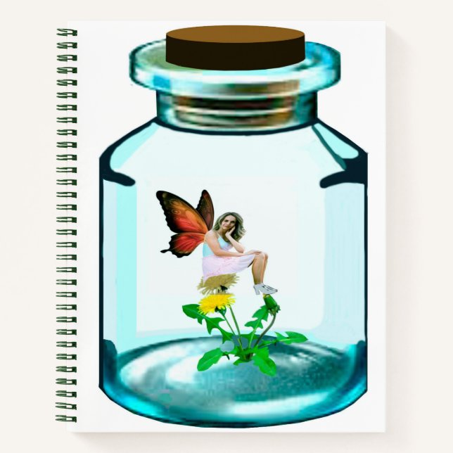 Captured Fairy Spiral Notebook Notizbuch (Vorderseite)