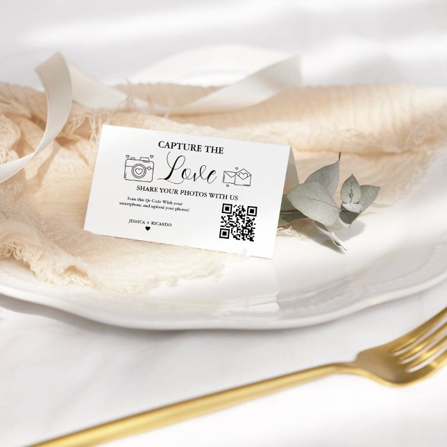 Capturez la carte de code QR Love Mariage, Carte p (Créateur téléchargé)
