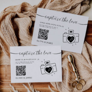 Capturez La Carte Mariage Love QR Code, Minimalist