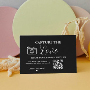 Capturez le Carte photo de carte de code QR Love M