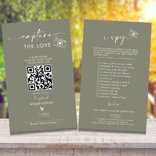 Capturez Le Love Photo I Spy Mariage Jeu Menu
