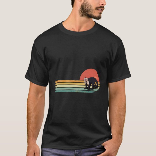Capuchin Monkey Primat Tierpark T-Shirt (Vorderseite)
