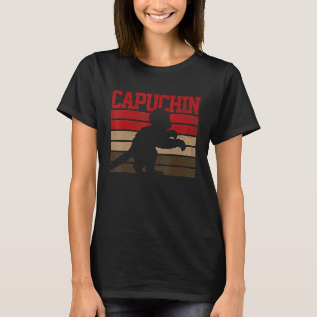 Capuchin Monkey Vintag T-Shirt (Vorderseite)