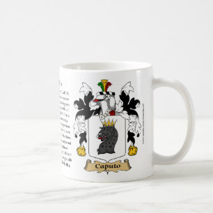 Caputo, der Ursprung, die Bedeutung und das Wappen Kaffeetasse