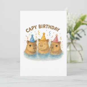 Capy Birthday Einladung