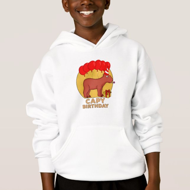 Capy Birthday Hoodie (Vorderseite)