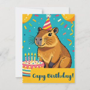 Capy Birthday Postkarte