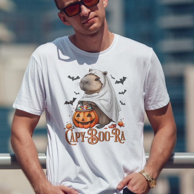 Capy-boo-ra Capybara Halloween Funny T-shirt (Créateur téléchargé)