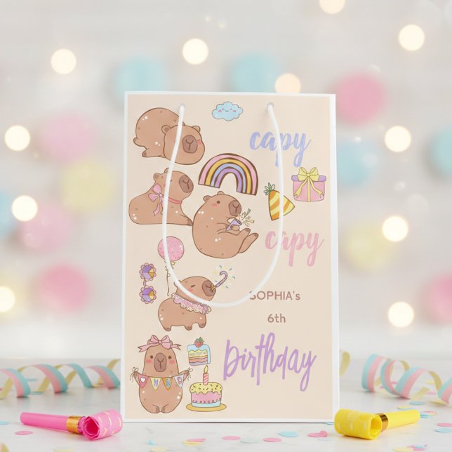 Capy capy birthday mittlere geschenktüte (Von Creator hochgeladen)