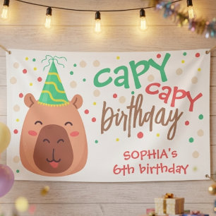Capy capy Capybara Geburtstag Banner
