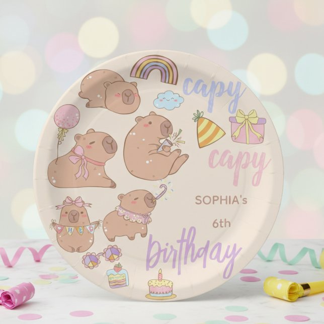 Capy capy Geburtstag Pappteller (Von Creator hochgeladen)