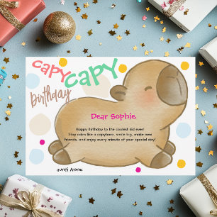 Capy Capybara Geburtstag Feiertagskarte