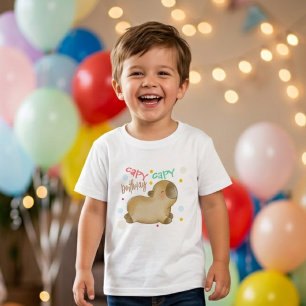 Capy Capybara Geburtstag Kleinkind T-shirt