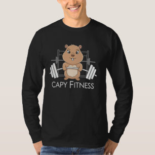 CAPY FITNESS Capybara Gewichtheben Funny Gym Arbei T-Shirt