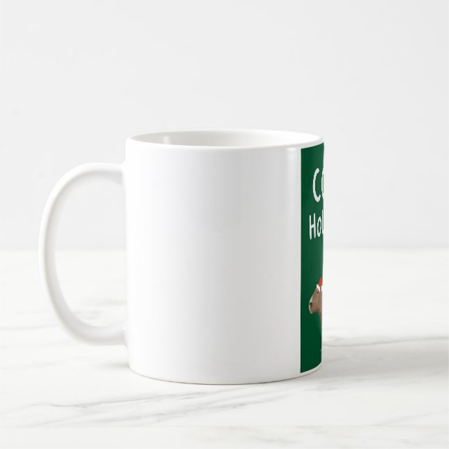Capy Holidays Capybara Weihnachten Kaffeetasse (Links)
