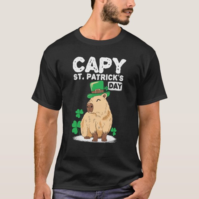 Capy St Patrick's Day Capybaras Capybara   1 T-Shirt (Vorderseite)