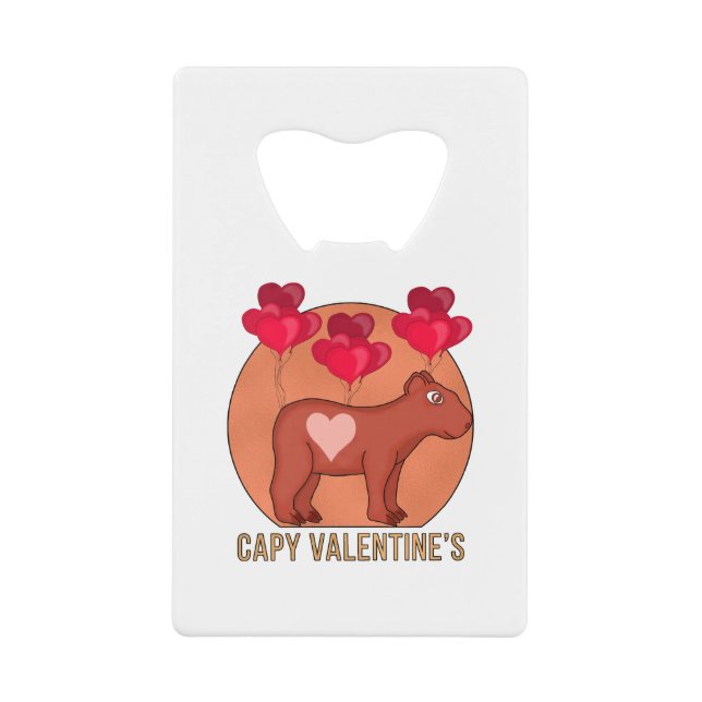 Capy Valentine Geldbeutel Flaschenöffner (Vorderseite)