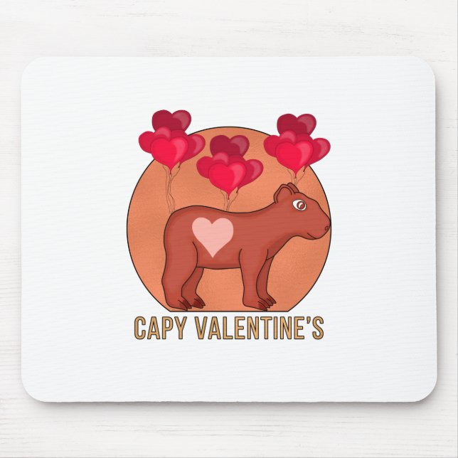 Capy Valentine Mousepad (Vorne)