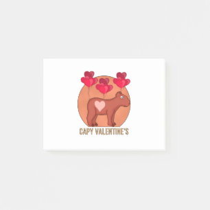 Capy Valentine Post-it Klebezettel
