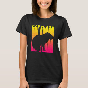 Capybara Animal Retro Kostüm T-Shirt