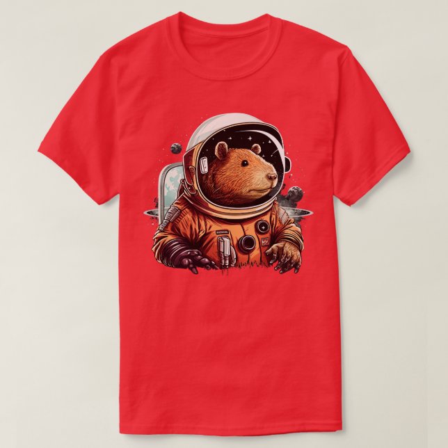 Capybara-Astronaut 2 T-Shirt (Design vorne)