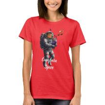 Capybara-Astronaut Dudelsack spielendes Weltraum-T