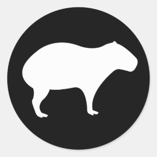 Capybara-Aufkleber Runder Aufkleber