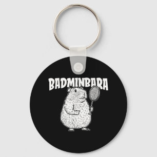 Capybara Badminton Shuttle - Player Racket Badminb Schlüsselanhänger