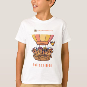 Capybara Ballonfahrt – Süße Sommerclub-Abenteuer T-Shirt