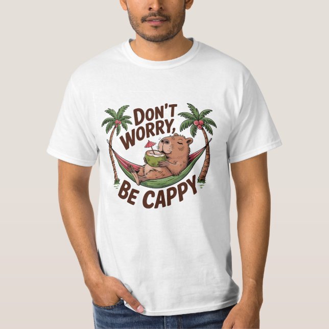Capybara Be Happy T-Shirt (Vorderseite)