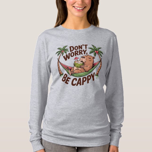 Capybara Be Happy T-Shirt (Vorderseite)