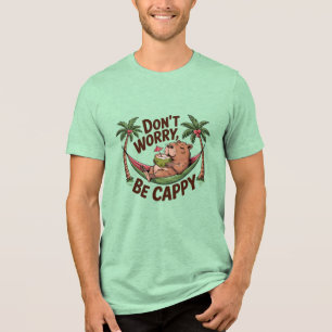 Capybara Be Happy Tri-Blend Shirt
