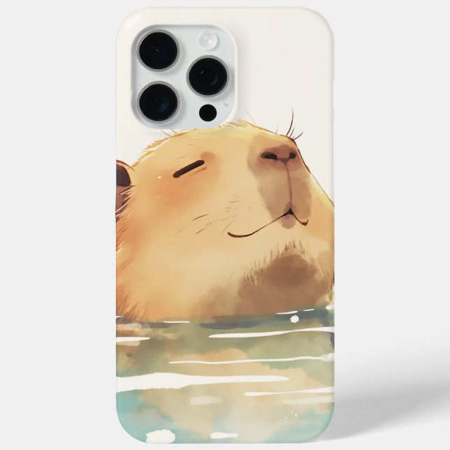 Capybara beim Abkühlen Case-Mate iPhone Hülle (Rückseite)