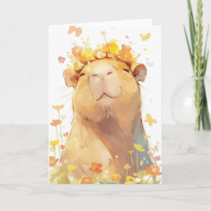 Capybara-Blumenkrone Karte