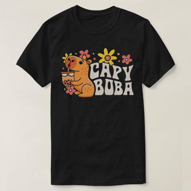 Capybara Boba Bubble Milk Tee Piazza della Riforma (Design vorne)
