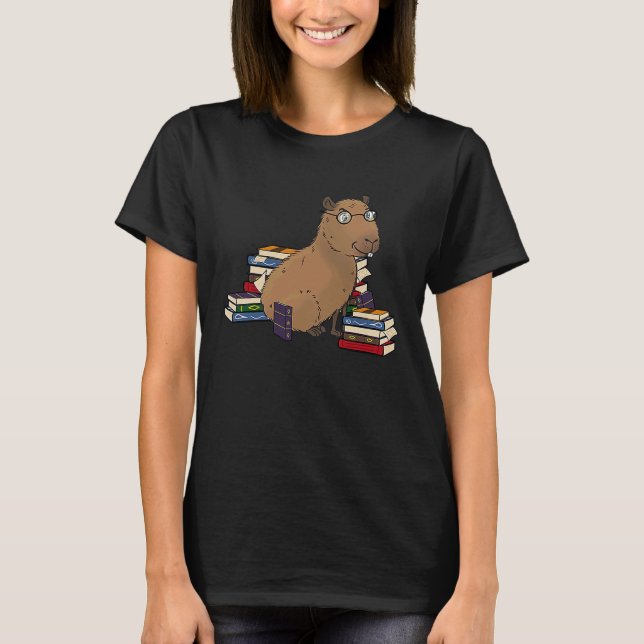 Capybara Books T-Shirt (Vorderseite)