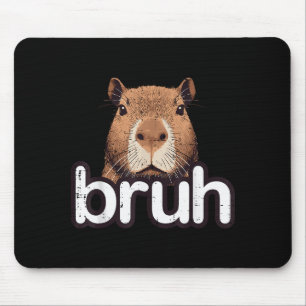 Capybara Bruh Lustiges Capy Meme Nagetier Männer J Mousepad