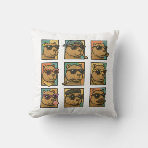 Capybara Calm Crew Kissen