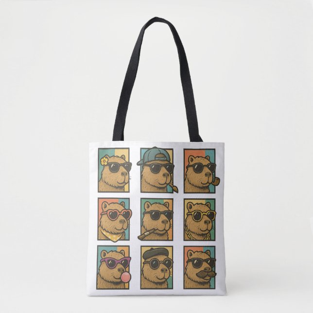 Capybara Calm Crew Tasche (Vorderseite)