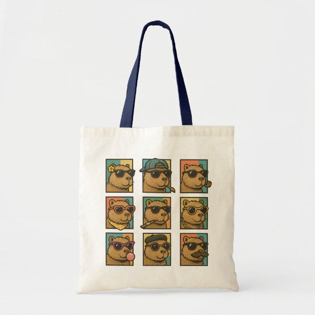 Capybara Calm Crew Tote Bag Tragetasche (Vorne)