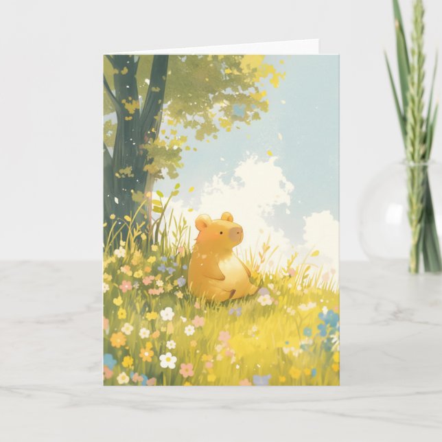 Capybara Chill Spot Karte (Vorderseite)