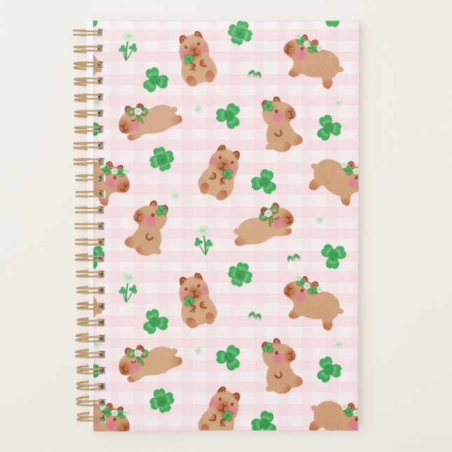 Capybara Clover Pink Planer (Vorderseite)