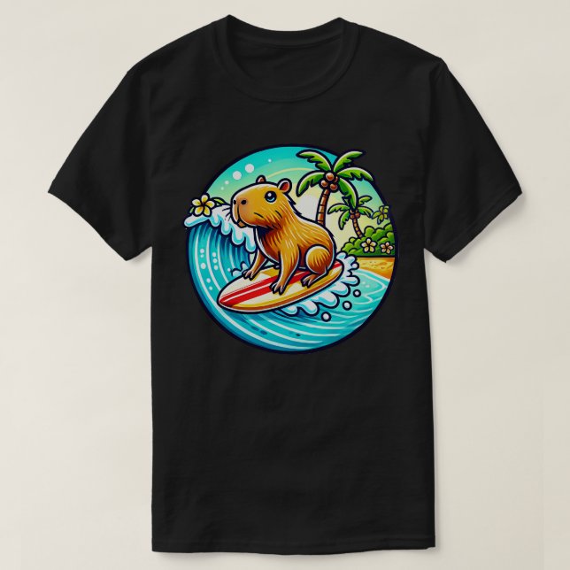 Capybara Cowagunga TShirt (Design vorne)