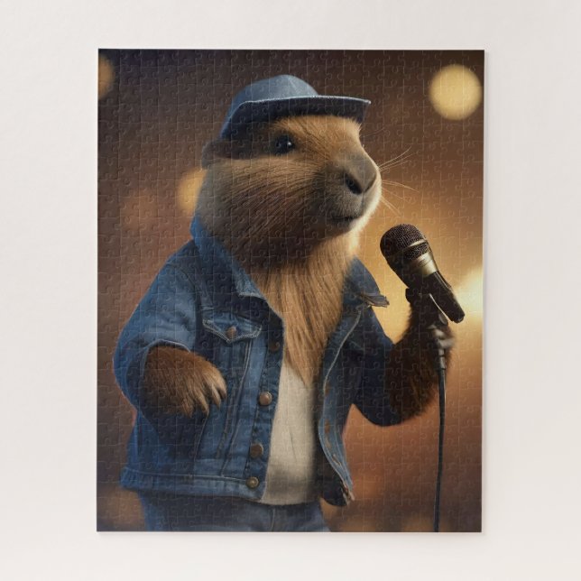 "Capybara Cowboy: Serenading the Wild West" (Vertikal)