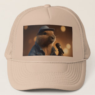 "Capybara Cowboy: Serenading the Wild West" Truckerkappe