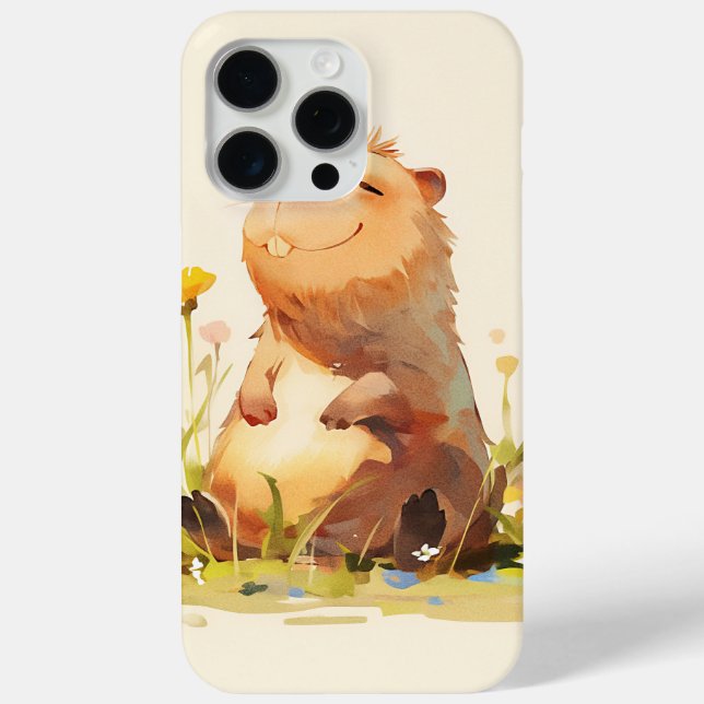 Capybara Das Leben geniessen Case-Mate iPhone Hülle (Rückseite)