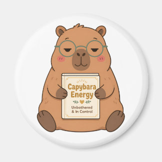 Capybara-Energie Unbeeindruckte Brille Magnet