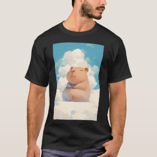 Capybara entspannt auf einer Wolke T-Shirt
